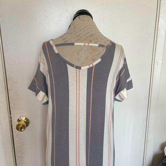 Lularoe Womens Dress Size Small Maxi Macy Striped Casual Modern Trendy Retro - Picture 8 of 13